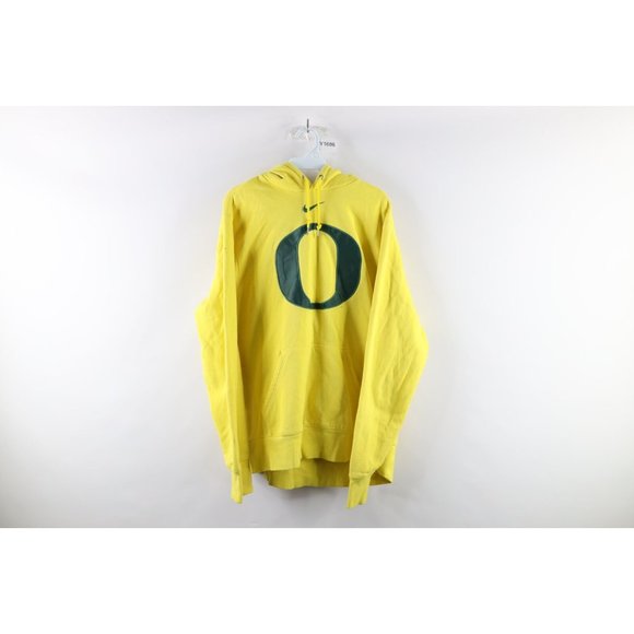 Vtg Nike Mens 2XL Faded Travis Scott Center Swoosh University of Oregon Hoodie